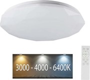 LED Stmievateľné stropné svietidlo LED/40W/230V 3000K/4000K/6500K + DO