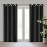 ZÁVES NA KÚŽKOCH NERISA 140X250 CM ČIERNA