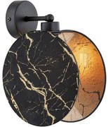 Nástenná lampa MOTIF 1xE27/15W/230V čierna/zlatá