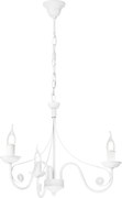 Luster na reťazi DONATO 3xE14/40W/230V biela