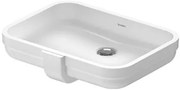 DURAVIT Soleil by Starck Umyvadlo 49x35 cm, zápustné, s přepadem, bez otvoru pro baterii, bílá 0397490060, 1 ks