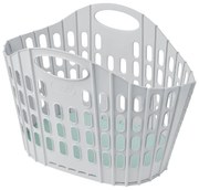 Sivo-zelený skladací kôš na bielizeň Addis Flat Folding Laundry Basket