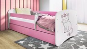 XXXLutz POSTEĽ PRE DETI A MLÁDEŽ 80/160 cm, biela, pink MID.YOU - Detské izby - 00214200022Z