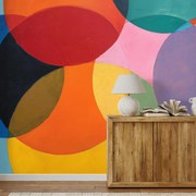 Fototapeta - Pestrofarebná okrúhla abstrakcia (147x102 cm)