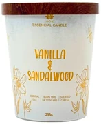 Arome Sviečka v skle s kovovým viečkom 255 g Vanilla & Sandalwood