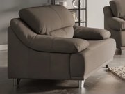 Kreslo Maranello, hnedo-béžová koža%