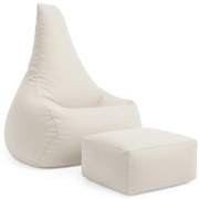 MeowBaby® Sedací vak s opierkou nôh Tearo, oat-blush-beige