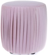 Látkový taburet Silla ružová, 36 x 33 cm