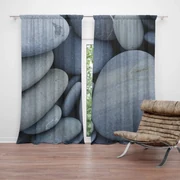 Sablio Záves Čierne kamene: 2 ks 140x250 cm