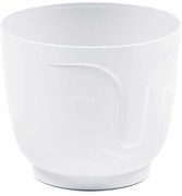 PLASTOVÝ KVETINÁČ ZOE 14X16,5 CM BIELA