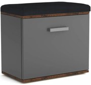 Skrinka na topánky  Justus 05 Anthracite/ Old Style