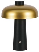 LED Stmievateľná dobíjacia stolná lampa LED/3W/5V 3000-6000K 1800 mAh čierna/zlatá