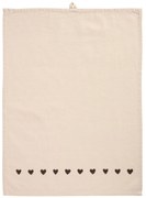 Ib Laursen Bavlnená utierka Johanne Brown Hearts