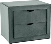 SI ET-002 Sametová nočná skrinka zelená