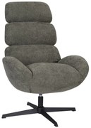 Otočné kreslo Cloud s vysokým operadlom, zelené