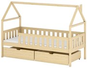 Posteľ Domček Domi 90x200 borovica