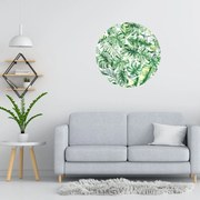 100x100cm Tropické listy - textilná nálepka na stenu Veľkosť: 60 cm