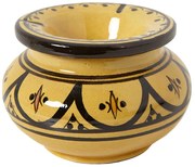 Marocký keramický popolník žltý