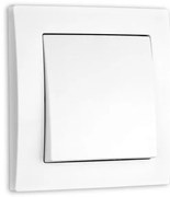 Elhard Vypínač Vera jednopólový č.1, matný, biely - kompletný VZ5301W