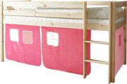 XXXLutz VYVÝŠENÁ POSTEĽ, 90/200 cm prírodná farba, ružová, pink Livetastic - Detské izby - 000406003603