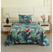 Plachta z mikrovlákna 140x240 cm a povlak na vankúš 50x70 cm COLORFUL BUTTERFLY, farebné