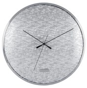 Karlsson 6005SI dizajnové nástenné hodiny strieborná, pr. 40 cm