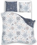 Vianočné bavlnené posteľné obliečky – motív Snehové vločky - 100% bavlna - 70 x 90 cm + 140 x 200 cm