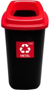 Kôš sort Bin 28 l červený - kov