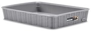 STEFANPLAST Úložný kôš Elegance L, sivý