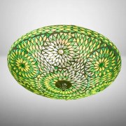 Orientálne svietidlo stropnica mozaika Melon EMERALD Ø38