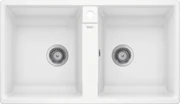 Blanco Zia 9, silgranitový drez 860x500x190 mm, 2-komorový, biela, BLA-516678
