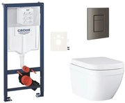 Závesný wc set do ľahkých stien / predstenová montáž GROHE Euro Ceramic SIKOGRSEUSCAL0, 1 ks