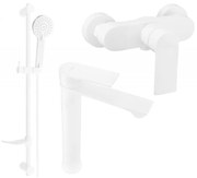 Mexen Royo DF40 sprchová súprava, biela- 72214DF40-20