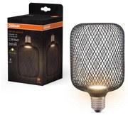 LED Žiarovka DECOR FLAT E27/3,5W/230V 2700K čierna - Osram