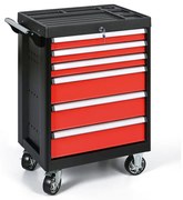 Mobilná skrinka na náradie, 6 zásuviek, 965x664x464 mm