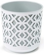 PLASTOVÝ KVETINÁČ ETNIC 27X25 CM SIVÁ