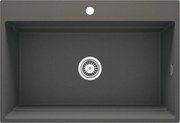 Deante Magnetic, 1-komorový granitový drez 760x520x220mm, antracitová metalíza, DEA-ZRM_T10B