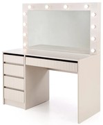 Toaletný stolík Hollywood XL II, krémová