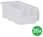 Plastový box COMPACT, 102 x 215 x 75 mm, priehľadný