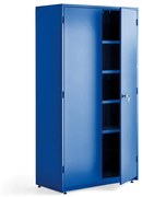 Hlboká kovová skriňa do dielne SUPPLY, 1900x1020x500 mm, modrá