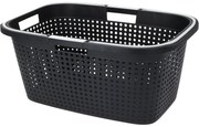 Kôš na bielizeň s úchytmi Recycled 38 l, 60 x 40 x 26 cm, antracit