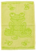 Detský uterák BEBÉ žabička zelený 30x50 cm