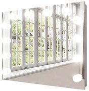 KOZMETICKÉ ZRKADLO VALENTINA ELITE BIELE 80 x 65 cm