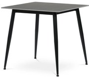 Jedálenský stôl 80 x 80 cm, keramika a mramor,sivá