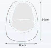 Sedací vak hruška Star polyester TiaHome - Žltá