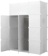 Hogler 3414 Variabilný policový systém 12 modulov, 145 x 110 x 47 cm, biely