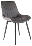 Jedálenská stolička Rowena, tmavo sivá