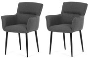 Sada jedálenských stoličiek DCH-J2159 GREY2, 2 ks