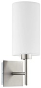 Eglo - LED  Nástenné svietidlo TUNJA 1xE27/60W/230V matný chróm/biela