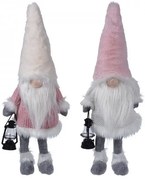 Set škriatkov s LED lampášom – ružový 51 cm